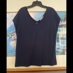 Navy casual top